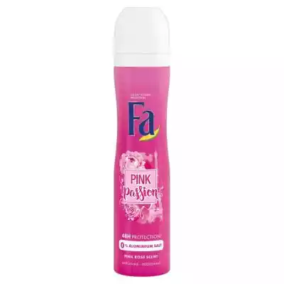         Fa                Dezodorant Fa Pink Passion o zapachu różowych róż. Aktywny kompleks zwalcza bakterie odpowiedzialne za przykry zapach i gwarantuje długotrwałą świeżość i ochronę do 48h. Przeciwdziała powstawaniu śladów na ubraniach. Bez soli aluminium.}    