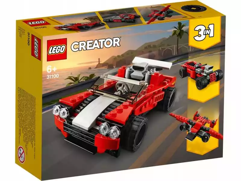 Lego Creator 3 w 1 31100 Samochód sportowy zabawka  ceny i opinie