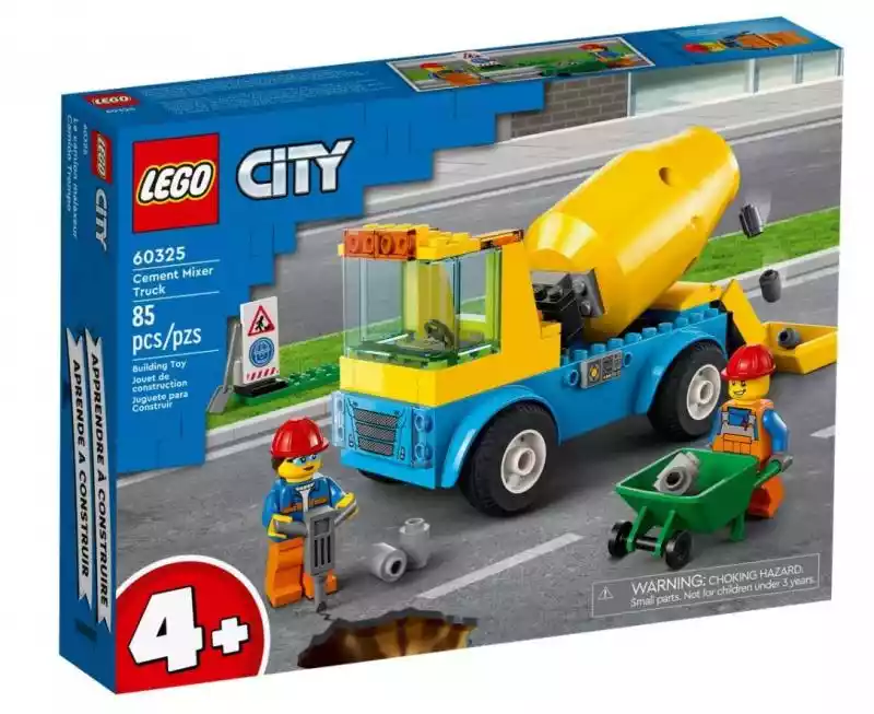 Lego City Ciężarówka z betoniarką 60325 LEGO ceny i opinie