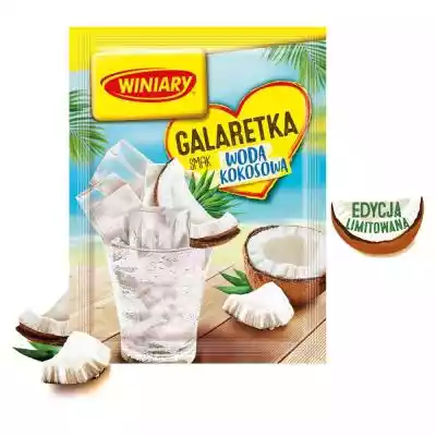 Winiary Galaretka smak woda kokosowa 47  Artykuły spożywcze > Do wypieków i deserów > Dodatki do ciast