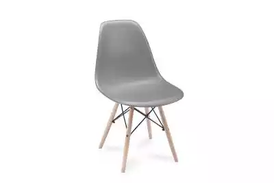 Szare krzesło skandynawskie NEREA Meble tapicerowane > Krzesła > Krzesła kuchenne