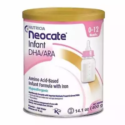 Neocate Infant DHA/ARA jest specjalnie opracowany do dietetycznego leczenia niemowląt z alergią na mleko krowie (CMA),  wieloma alergiami pokarmowymi (MFA) i pokrewnymi schorzeniami. DHA/ARA dla niemowląt jest specjalnie opracowaną żywnością medyczną i powinna być stosowana wyłącznie pod n