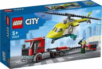 LEGO Klocki City 60343 Laweta helikopter Podobne : Lego City Laweta helikoptera ratunkowego 60343 - 1224752