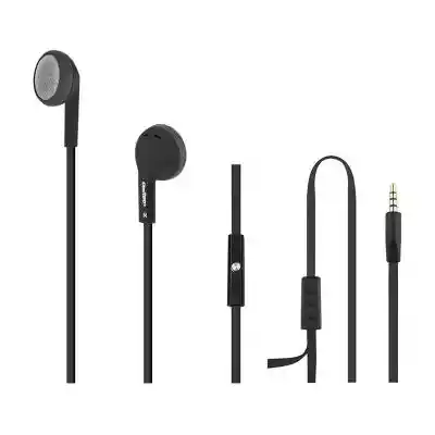 Słuchawki douszne mikrofon, czarne Allegro/Elektronika/RTV i AGD/Słuchawki/Przewodowe