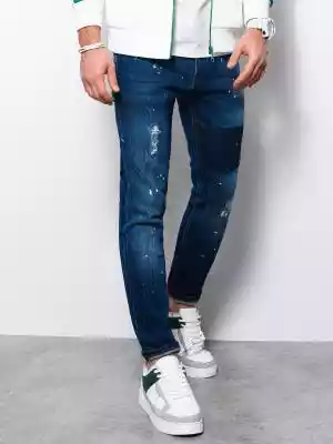 Spodnie męskie jeansowe joggery 907P - c Podobne : Męskie spodnie typu chino, Regular Fit, R-FORBS plus size - 27395