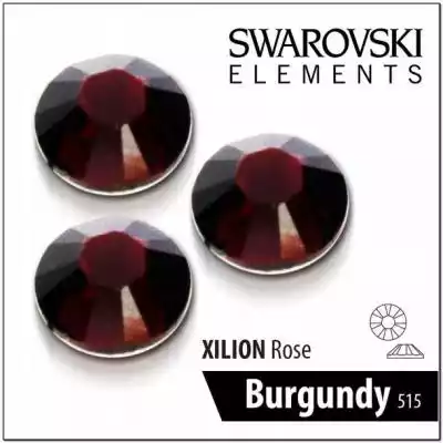 50 X Burgundy Oryginalne Cyrkonie Swarov Podobne : Cyrkonie typ Swarovski 100szt rozmiar SS10 - opalizujące - 24366