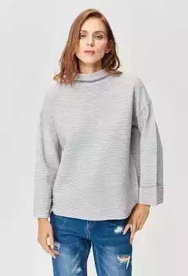 Sweter z prążkowanej dzianiny Podobne : Tkanina Wiskoza - Jesienny Paisley - 48483
