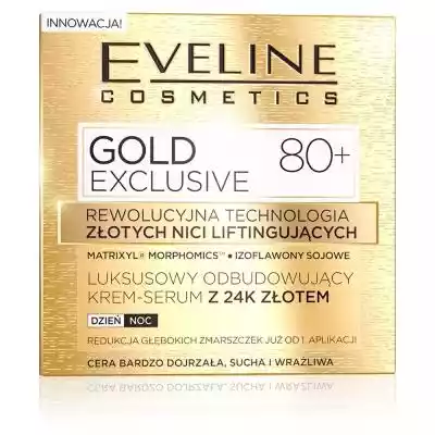         Eveline Cosmetics                Luksusowy odbudowujący krem-serum intensywnie regeneruje i wzmacnia naturalną warstwę ochronną skóry,  a dzięki zawartości silnie działających kompleksów ANTI-AGE stymuluje wielowymiarowy efekt odmłodzenia poprzez:- wzmocnienie struktury skóry – MAT