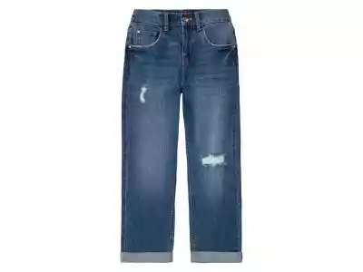 PEPPERTS® Jeansy dziewczęce,  mom fitOpis produktu	komfort noszenia dzięki wysokiej zawartości bawełny	wysokiej jakości zamek błyskawiczny YKK pochodzący z recyklingu	optymalne dopasowanie dzięki zawartości włókien wysokogatunkowego elastanu LYCRA®	z 5 kieszeniami	podwy