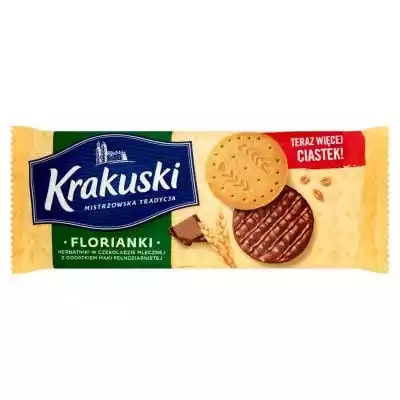 Krakuski - Herbatniki w czekoladzie mlec Podobne : Krakuski - Herbatniki z płatkami owsianymi i mąką pszenną razową - 226888