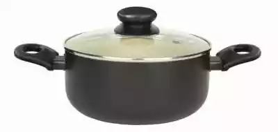 Garnek Nox w kolorze czarnym o średnicy 16 cm. Pojemność wynosi 1.5 l. Wykonany z aluminium,  wewnątrz pokryty powłoką ceramiczną ILAG Non-Stick Ceramic. W zestawie szklana pokrywa.