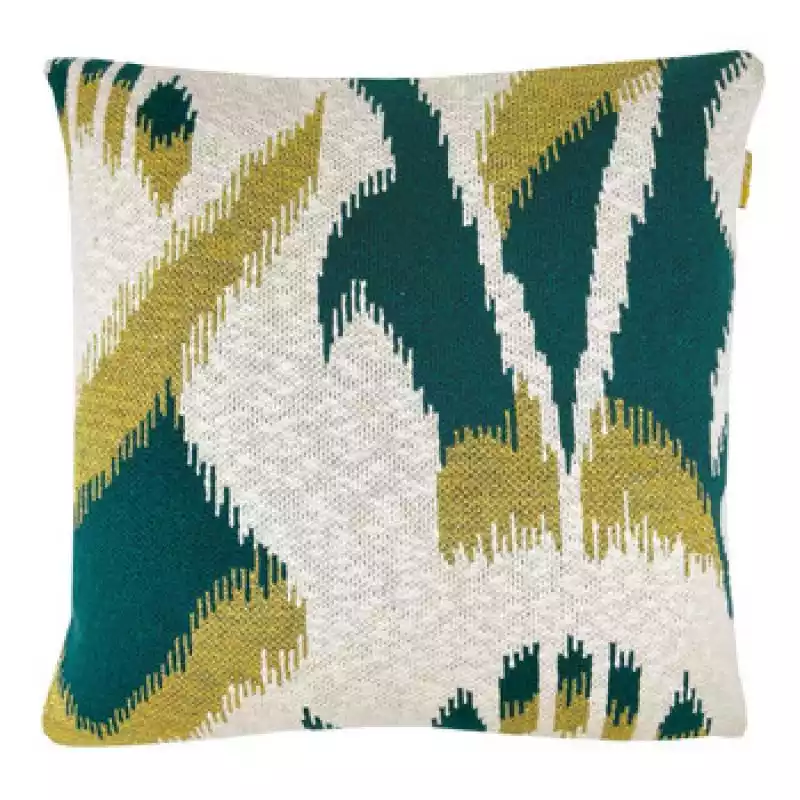 Poduszki Malagoon  Ikat knitted cushion lurex green (NEW) Malagoon ceny i opinie