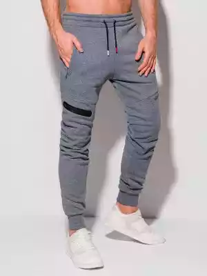 Spodnie męskie dresowe 1293P - szare
 -  On/Spodnie męskie