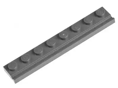 Lego Płytka z krawędzią 1x8 4510 szara ciemna