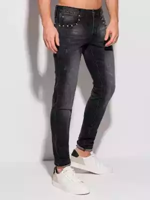 Spodnie męskie jeansowe 1304P - czarne
  On/Spodnie męskie
