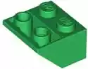 Lego 2X2 Odwrócony Skos Zielony 3660 Za 2 Szt