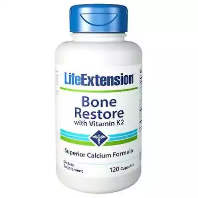 Life Extension Odnowienie życia Bone Res Podobne : Life Extension Odnowienie życia Bone Restore z witaminą K2, 120 kapslami (opakowanie 4) - 2712383