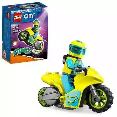 LEGO City Cybermotocykl kaskaderski 6035 Podobne : Lego City ,,Selfie na motocyklu kaskaderskim'' - 3318088