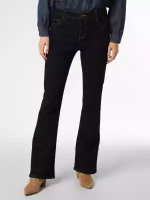 Modne jeansy marki Marie Lund wyróżniają się dopasowanym krojem na udach,  który rozszerza się przy końcu nogawek – typowy fason bootcut.
