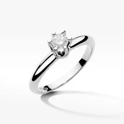 Pierścionek zaręczynowy z brylantem diamenty