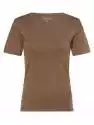 brookshire - T-shirt damski, brązowy