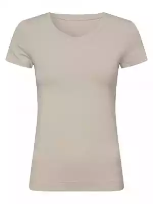 Marie Lund - T-shirt damski, szary|beżow marie lund