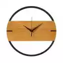 Zegar ścienny LZE-21 śr. 30 cm brązowy