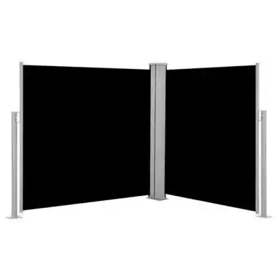 Zwijana markiza boczna, czarna, 120 x 60 Podobne : Markiza zewnętrzna okienna 78x118/140 cm Czarna MUA MXA 4260 Contrio - 1032438