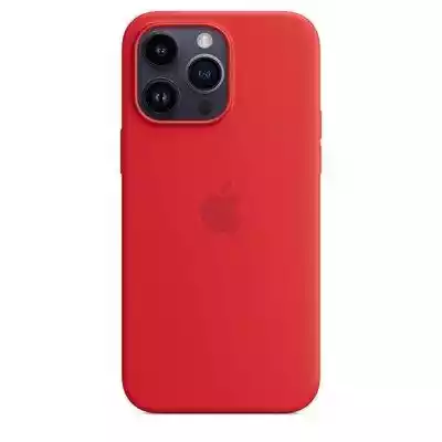 Silikonowe etui z MagSafe do iPhonea 14 Pro Max -(PRODUCT)RED Zaprojektowane przez Apple silikonowe etui z MagSafe to idealna ochrona iPhone'a 14 Pro Max. Idealnie gładki,  miękki w dotyku silikon sprawia,  że telefon świetnie leży w dłoni. A wewnętrzna wyściółka z mikrofibry dodatkowo