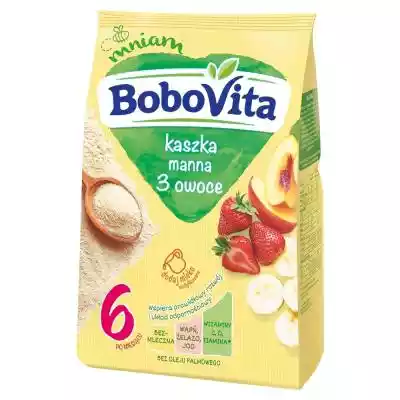 BoboVita Kaszka manna 3 owoce po 6. mies Dziecko > Żywność dla dzieci > Kaszki