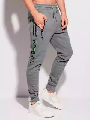 Spodnie męskie dresowe 1280P - szare
 -  On/Spodnie męskie