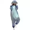 Stitch Costume Pajama Onesie Kigurumi Kombinezon Bielizna nocna Animal Hoodie_y niebieski M