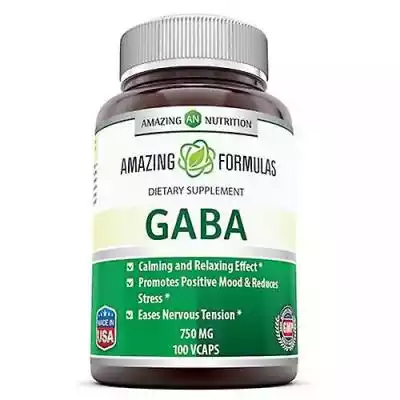 Amazing Nutrition Amazing Formulas Gaba,  750 mg,  100 Veg Caps (Opakowanie 1)