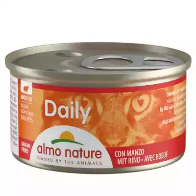 Almo Nature Daily Menu, 6 x 85 g - Wołow Podobne : ALMO NATURE Daily Menu BIO Dog Kurczak - szalka 24x100g - 89192
