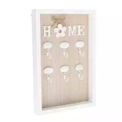 Drewniany wieszak na klucze Home flower, Dodatki i dekoracje/Drobne dekoracje domowe/Skrzynki na klucze