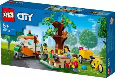 Lego City Piknik w parku 60326 Zestaw LEGO® City Piknik w parku (60326) zawiera fragment parku z drzewem i stołem piknikowym oraz rower z przyczepką. Jest tu też ogrodnik w trójkołowym aucie wypełnionym narzędziami ogrodniczymi i kwiatami. W każdym parku znajdą się też wiewiórki! Z ty