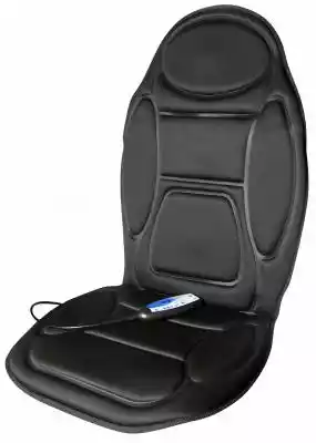 Masażer na siedzenie do mocowania na krześle lub fotelu samochodowym,  sterowany za pomocą pilota,  z 5 programami masażu,  4 poziomami intensywności masażu,  minutnikiem oraz z 4 strefami masażu ciała.