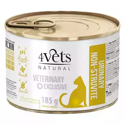 4Vets Natural Urinary  - 12 x 185 g karma mokra dla kota
