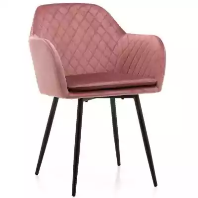 Różowe tapicerowane krzesło welurowe Stylowe oraz wykonane z wysokiej klasy materiałów krzesło welurowe to nasza wyjątkowa propozycja w świetnej cenie. Jest to atrakcyjna stylistycznie konstrukcja,  która zachwyca formą. Tapicerowane różowe siedzisko jest zadziorne oraz podkreśla niezwykły