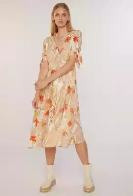 Wiskozowa sukienka w print Podobne : Wiskozowa sukienka na guziki - 74086
