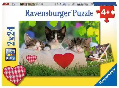 Ravensburger Polska Puzzle 2x24 elementy Podobne : Tajemnica zaginionej kotki - 733534
