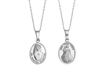 Srebrny medalik - Św. Faustyna Podobne : Medalik srebrny - Maryja z Dzieciątkiem - 132379