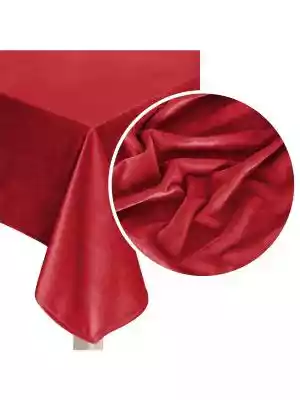 Obrus welurowy Soft  559A - czerwony
 -  Podobne : OBRUS DORIS 140X180 CM NATURALNY - 214153