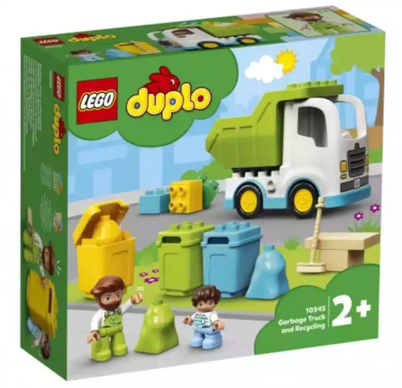 LEGO DUPLO Town Śmieciarka i kolorowe kosze do sortowania śmieci 10945  ceny i opinie
