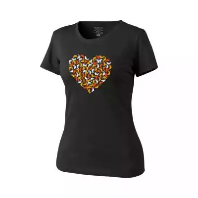 T-Shirt Helikon DAMSKI (Chameleon Heart) Podobne : Damski t-shirt z krótkim rękawem, z kotem bohaterem, czarny - 29270