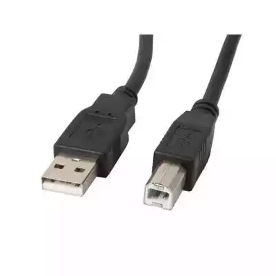 Wysoka jakosć Wysokiej jakości kabel USB 2.0 Lanberg koloru czarnego,  do zastosowania połączenia między komputerem a drukarką,  skanerem i innymi urządzeniami multimedialnymi/peryferyjnymi. Dzięki zastosowaniu ferytowego rdzenia,  sygnał transmitowany przez kabel jest w większym procencie