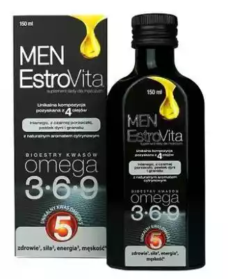 EstroVita Men, płyn o smaku cytrynowym,  Podobne : ColMega - Estry kwasów Omega - 1667