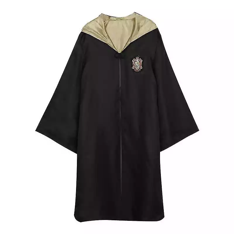 7 sztuk / zestaw dla Harry Potter Cosplay Magic Wizard Fancy Dress Cape Cloak Hogwarts School Costume 1szt żółty Aldut XL  ceny i opinie