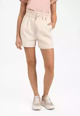 Bawełniane szorty bermudy z wysokim stan Podobne : Klasyczne szorty jeansowe damskie przed kolano, Slim Fit D-FIFY 3 - 26733