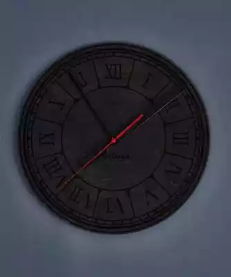 Dekoracyjny, drewniany zegar na ścianę - Podobne : Uchwyt dekoracyjny do zasłon Skrzat czerwony, 24 x 43 x 8 cm - 292797